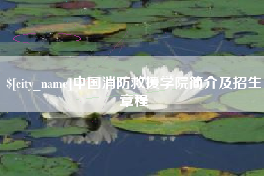 中国台湾中国消防救援学院简介及招生章程