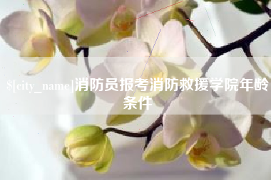 中国台湾消防员报考消防救援学院年龄条件