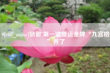 中国台湾骄傲!第一波奥运金牌“九宫格”齐了