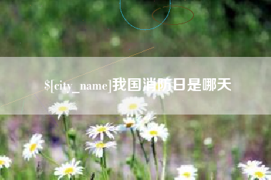中国台湾我国消防日是哪天
