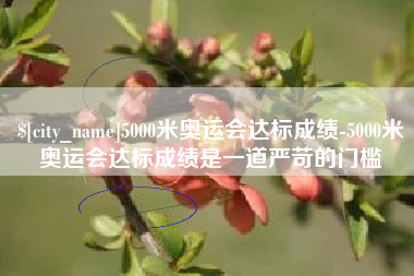 中国台湾5000米奥运会达标成绩-5000米奥运会达标成绩是一道严苛的门槛