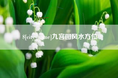 中国台湾九宫图风水方位