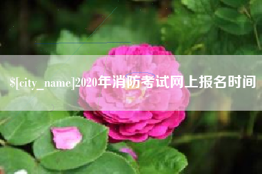 中国台湾2020年消防考试网上报名时间