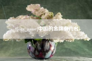 中国台湾中国的金牌有几名