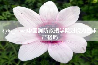 中国台湾中国消防救援学院对视力要求严格吗
