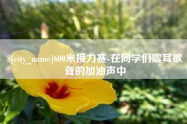 中国台湾600米接力赛-在同学们震耳欲聋的加油声中