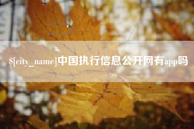 中国台湾中国执行信息公开网有app吗