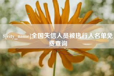 中国台湾全国失信人员被执行人名单免费查询