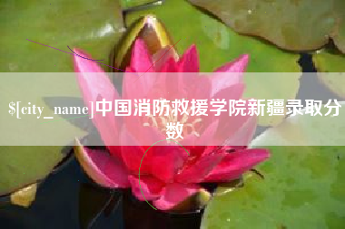 中国台湾中国消防救援学院新疆录取分数