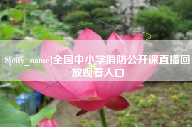 中国台湾全国中小学消防公开课直播回放观看入口