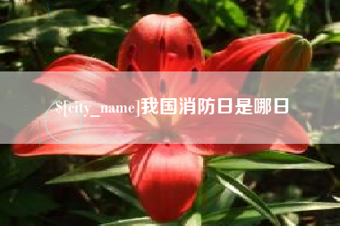 中国台湾我国消防日是哪日