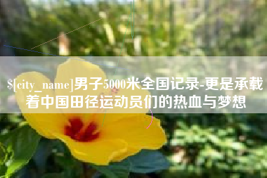 中国台湾男子5000米全国记录-更是承载着中国田径运动员们的热血与梦想