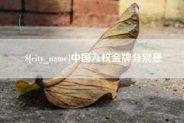 中国台湾中国九枚金牌分别是