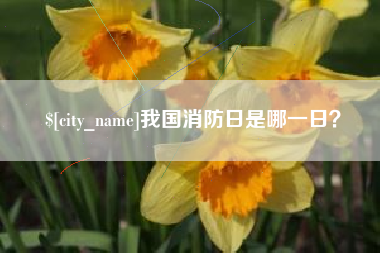 中国台湾我国消防日是哪一日？