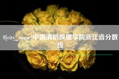 中国台湾中国消防救援学院浙江省分数线