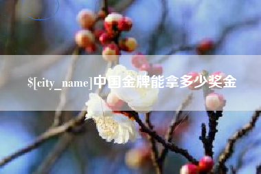 中国台湾中国金牌能拿多少奖金