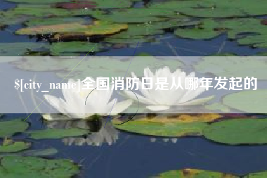 中国台湾全国消防日是从哪年发起的