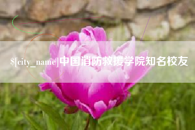 中国台湾中国消防救援学院知名校友