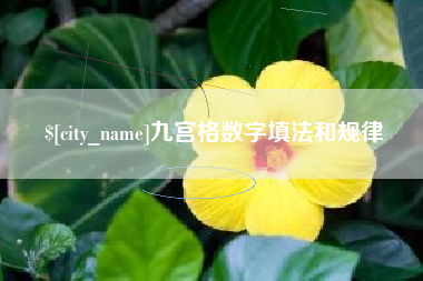 中国台湾九宫格数字填法和规律