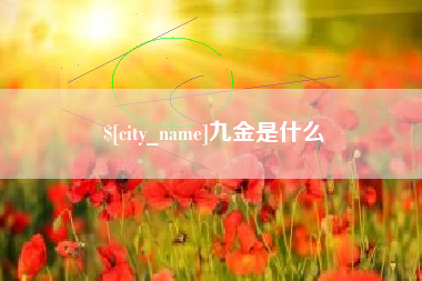 中国台湾九金是什么