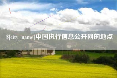 中国台湾中国执行信息公开网的地点