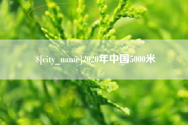 中国台湾2020年中国5000米
