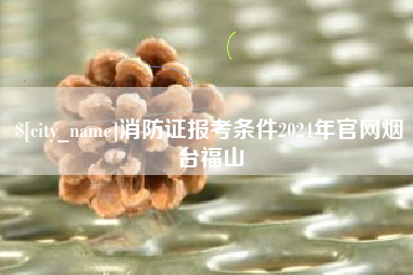 中国台湾消防证报考条件2024年官网烟台福山